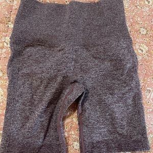 Purple seamless workout shorts